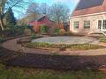bestraten van een rond terras
